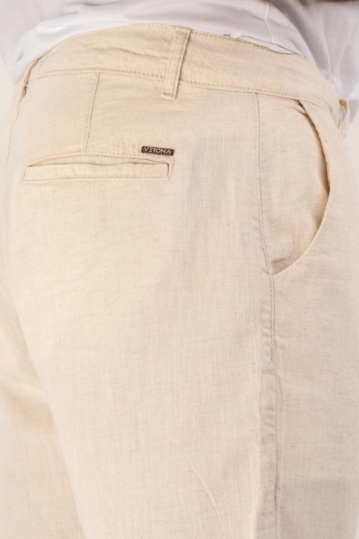 Premium Linen Chino Bermuda Shorts Slim Tailoring