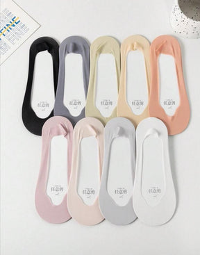 Kit 10 Pares de Meia Fina Sapatilha Invisível C/ Lycra Scanner